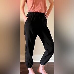 Zara Jogger style high waist sweats. Thick & Plush with pockets. Size M